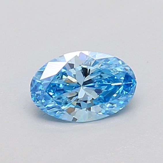 0.37 CT Fancy Vivid Blue OVAL