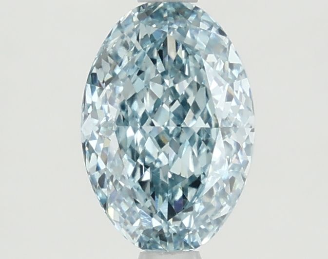 1.27 CT Fancy Vivid Blue OVAL