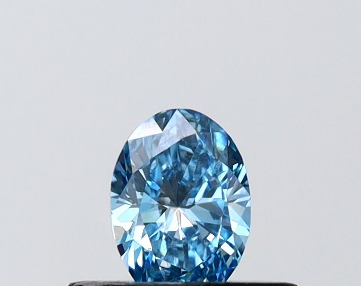 0.37 CT Fancy Vivid Blue OVAL