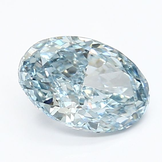 1.21 CT Fancy Vivid Blue OVAL