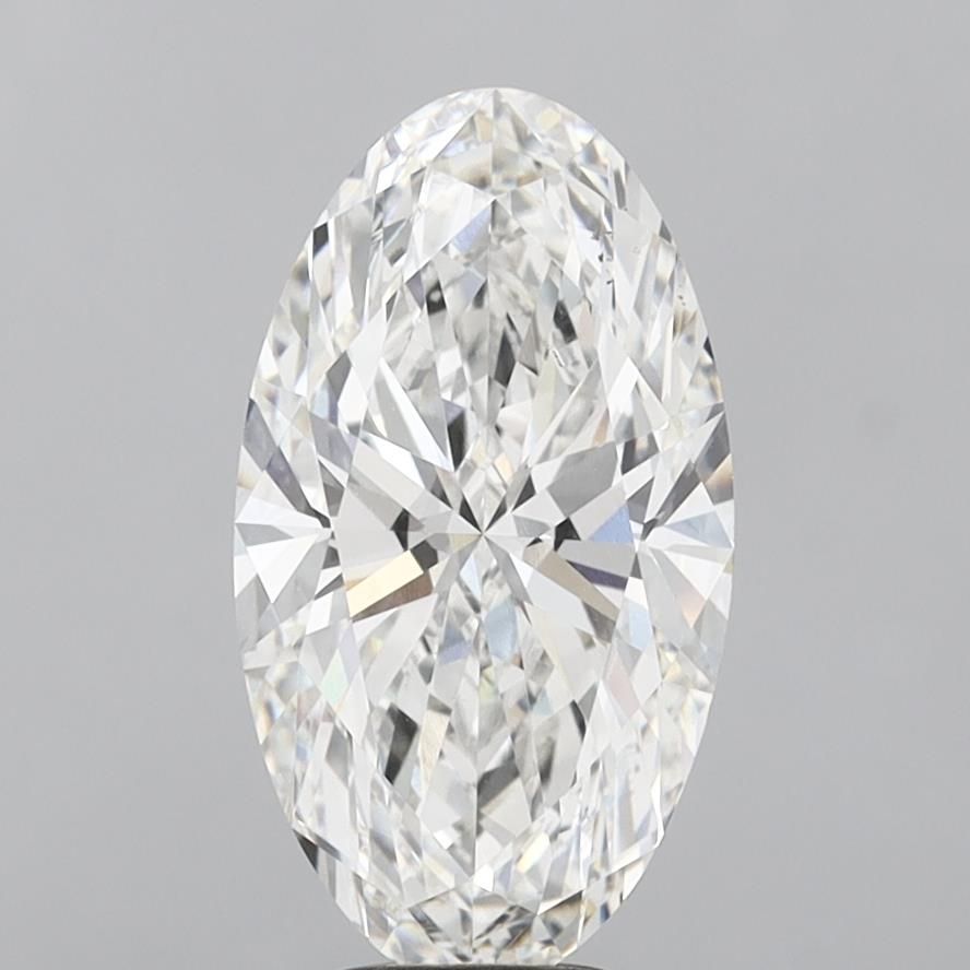 6.10 ct. oval Lab Grown Diamond front image