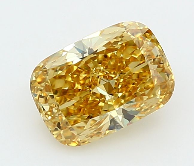 1.54 CT Fancy Vivid Yellow CUSHION MODIFIED