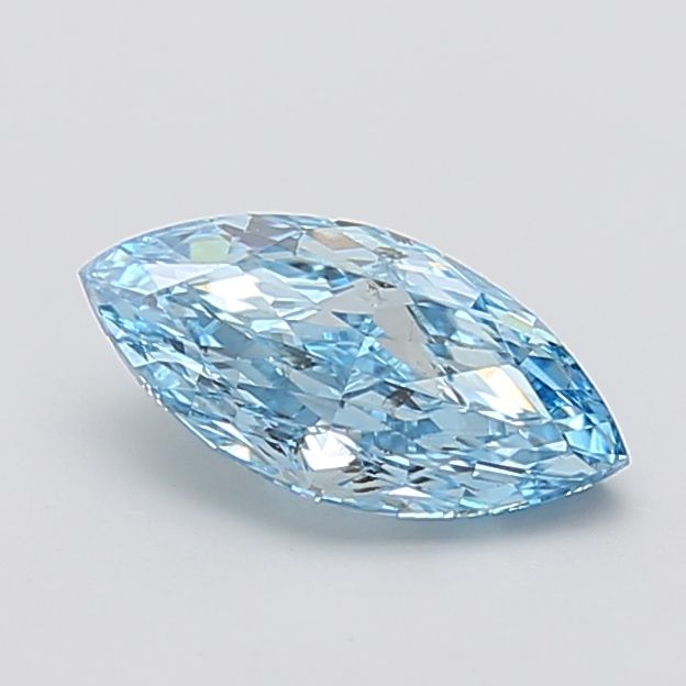 1.51 CT Fancy Vivid Blue MARQUISE