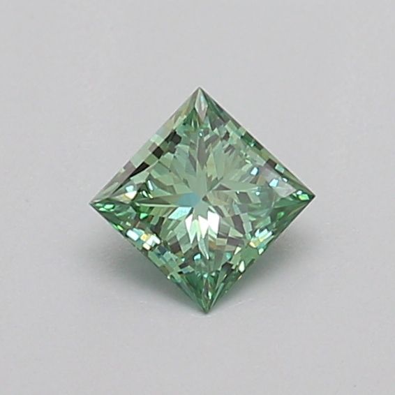 0.31 CT Fancy Vivid Green PRINCESS