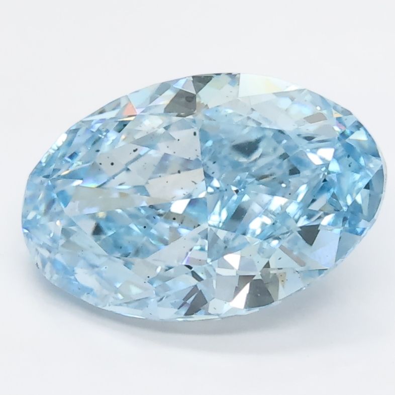 2.1 CT Fancy Vivid Blue OVAL
