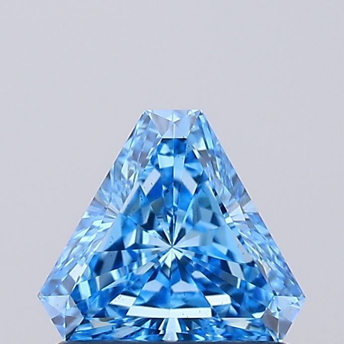 0.69 CT Fancy Vivid Blue HEXAGONAL