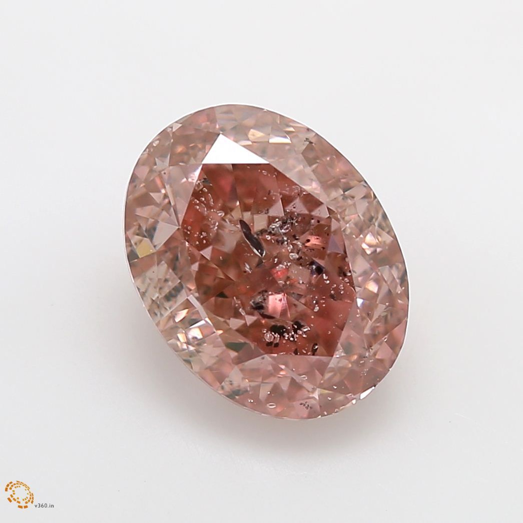 Diament 2.0 ct Fancy Intense Orangey Pink/I1