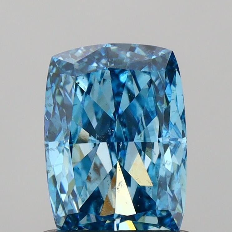 1.05 CT Fancy Vivid Blue CUSHION MODIFIED