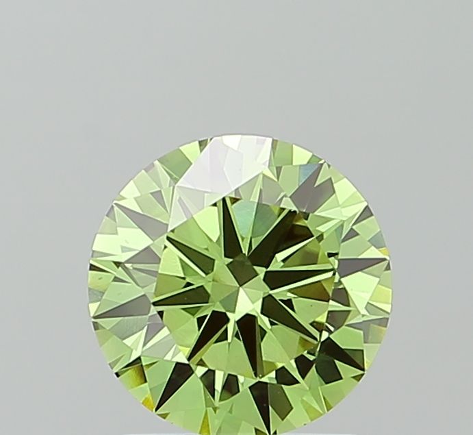 1.57 CT Fancy Vivid Green ROUND