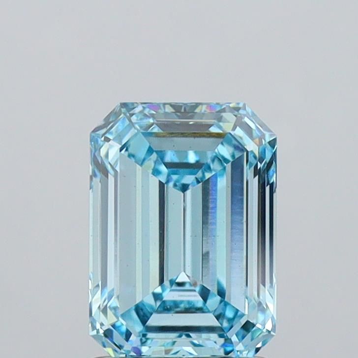 1.77 CT Fancy Vivid Blue EMERALD