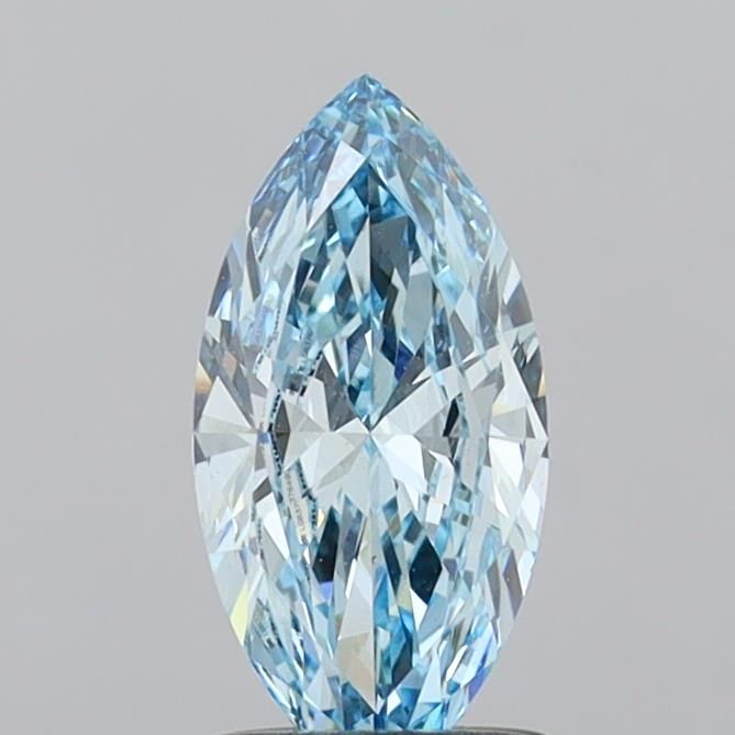 1.0 CT Fancy Vivid Blue MARQUISE