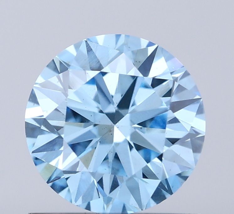 0.9 CT Fancy Vivid Blue ROUND