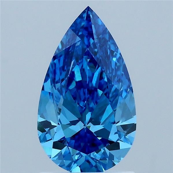 1.5 CT Fancy Vivid Blue PEAR