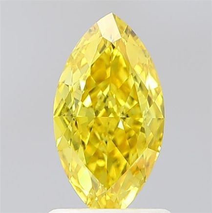 1.09 CT Fancy Vivid Yellow MARQUISE