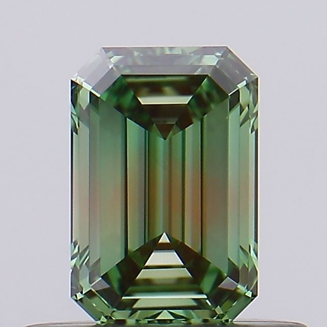 0.52 CT Fancy Vivid Green EMERALD