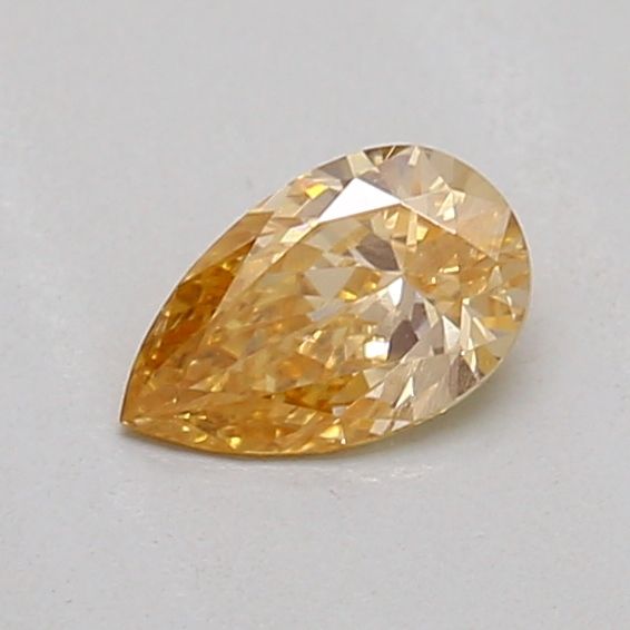 0.21 CT Fancy Intense Brownish Yellow PEAR