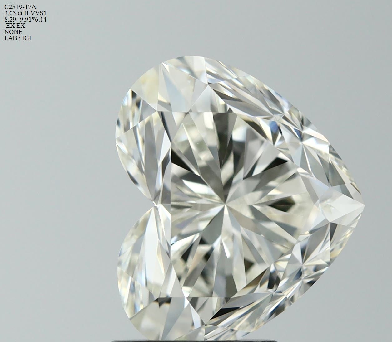 3.03 ct Heart diamond