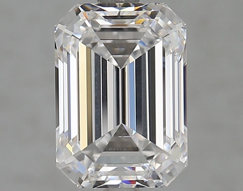Diamant Émeraude 3.00 ct - Couleur D - Pureté VVS2