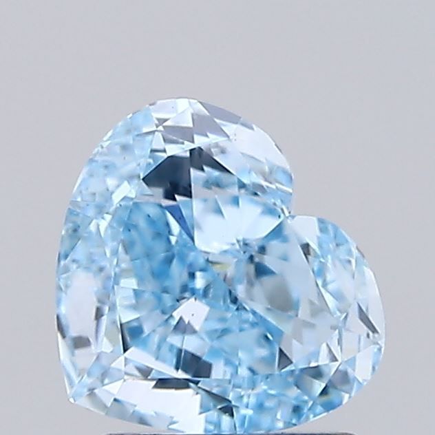 1.32 CT Fancy Vivid Blue HEART