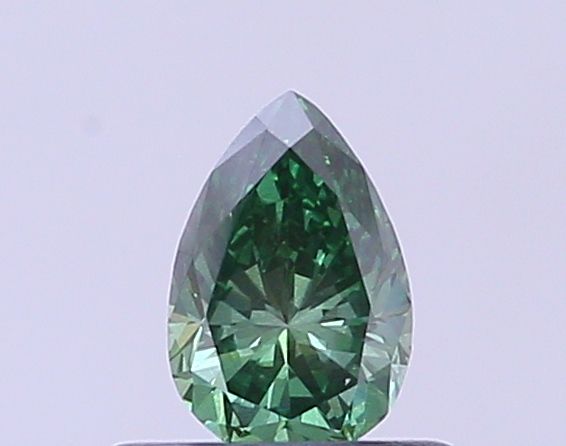 0.55 CT Fancy Vivid Green PEAR