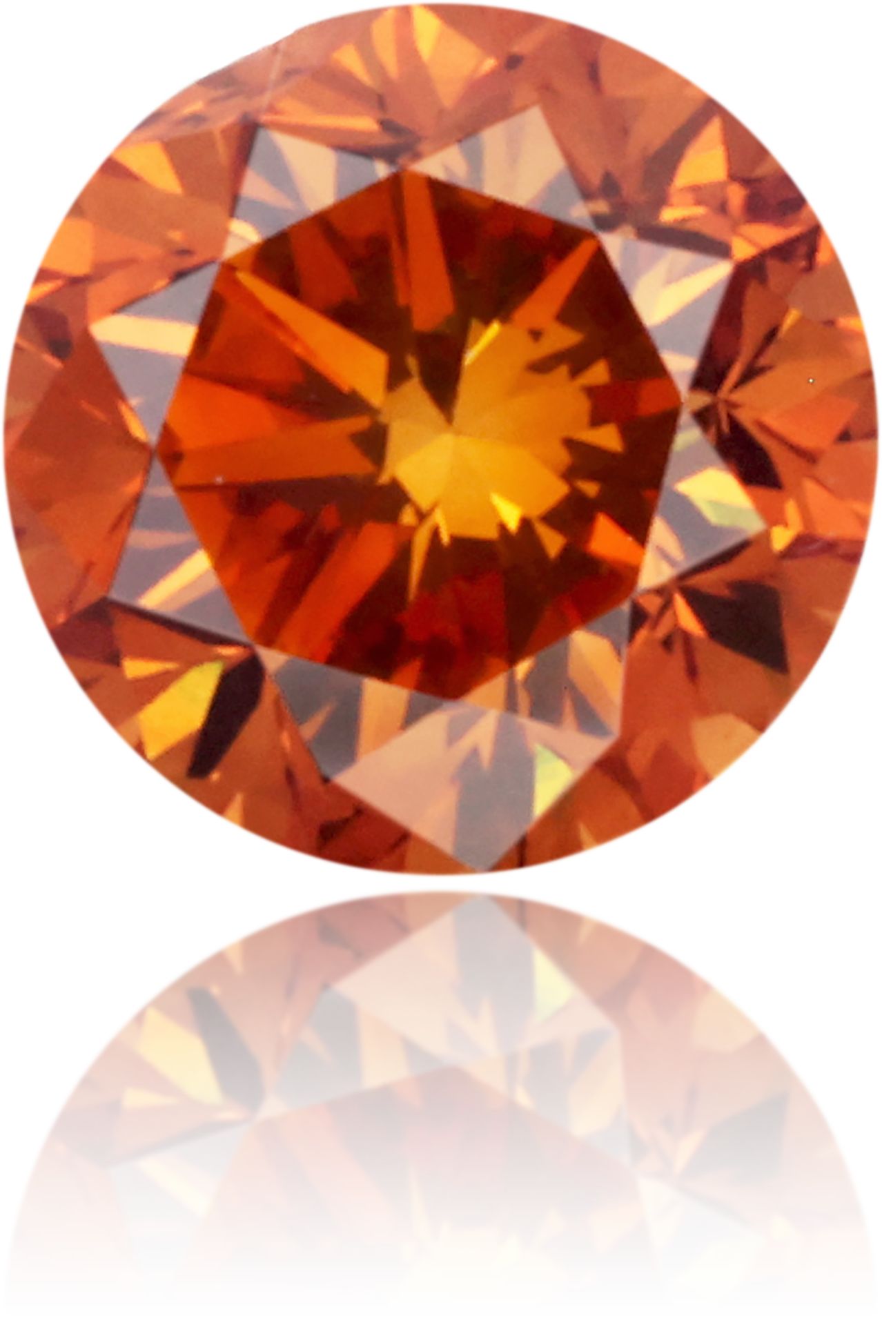 Diament 0.49 ct Fancy Deep Yellowish Orange/I1