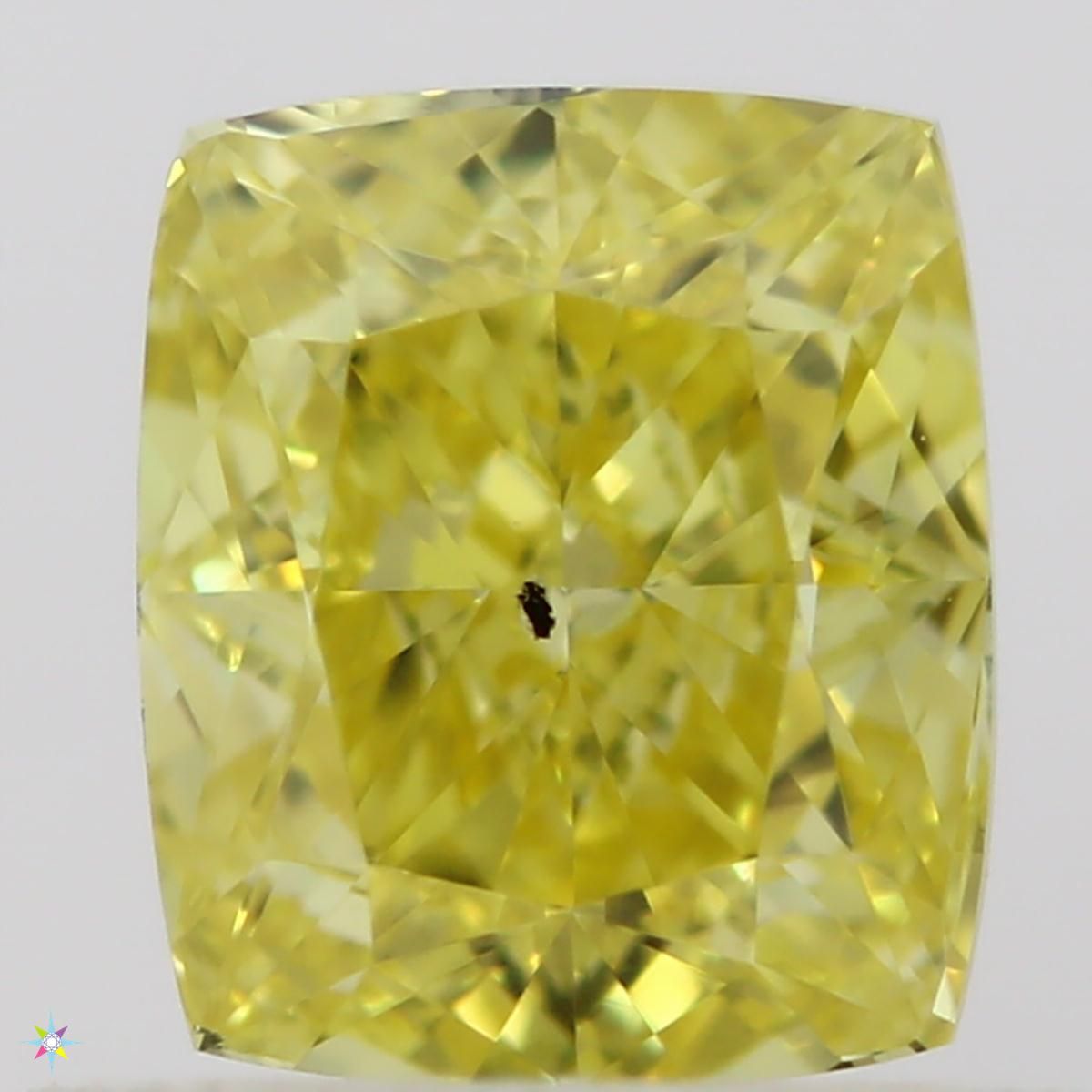 Diament 0.7 ct Fancy Vivid Yellow/SI2