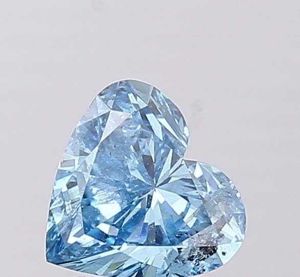 1.03 CT Fancy Vivid Blue HEART