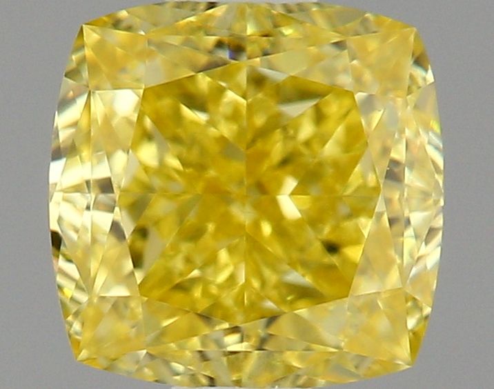 Diament 0.64 ct Fancy Vivid Yellow/VS1