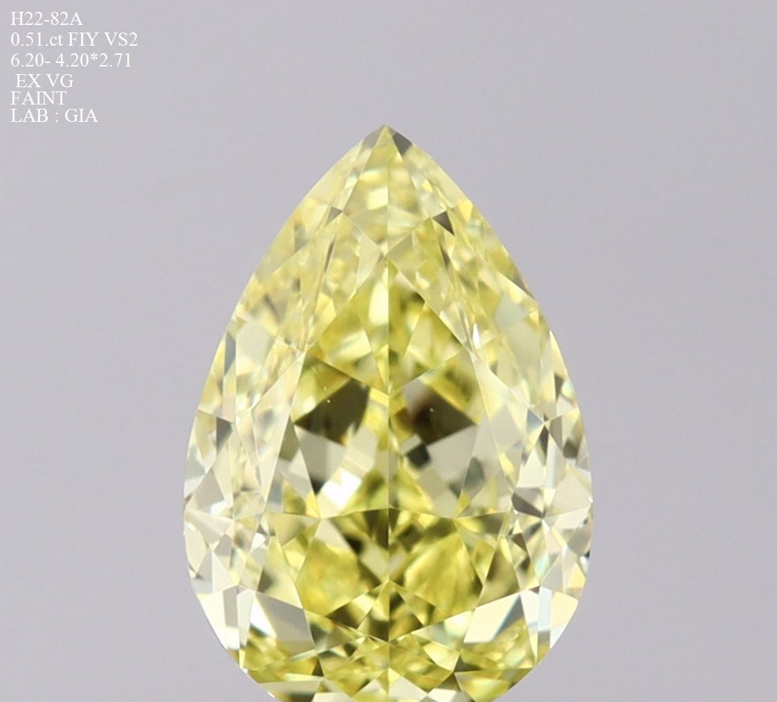 Diament 0.51 ct Fancy Intense Yellow/VS2