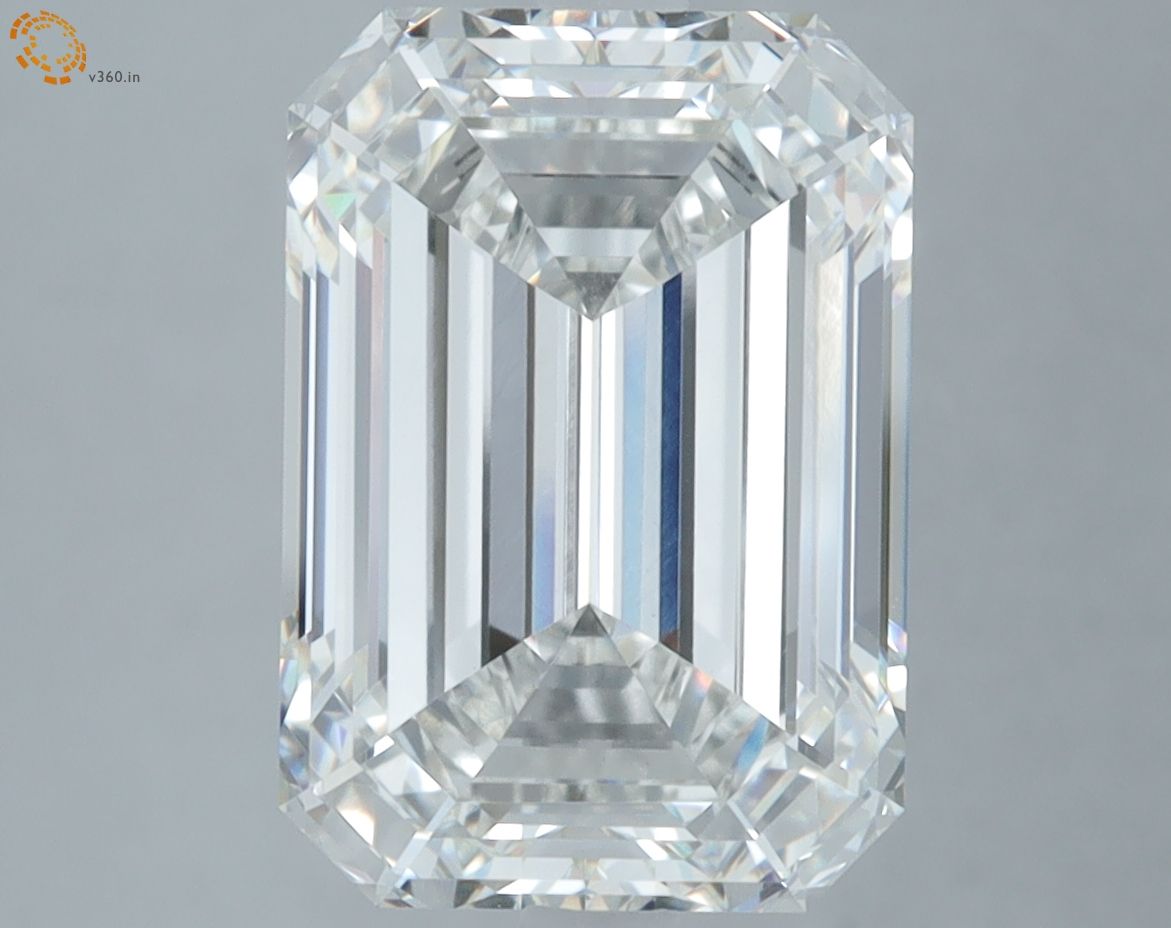 6.08 ct. emerald Lab Grown Diamond front image