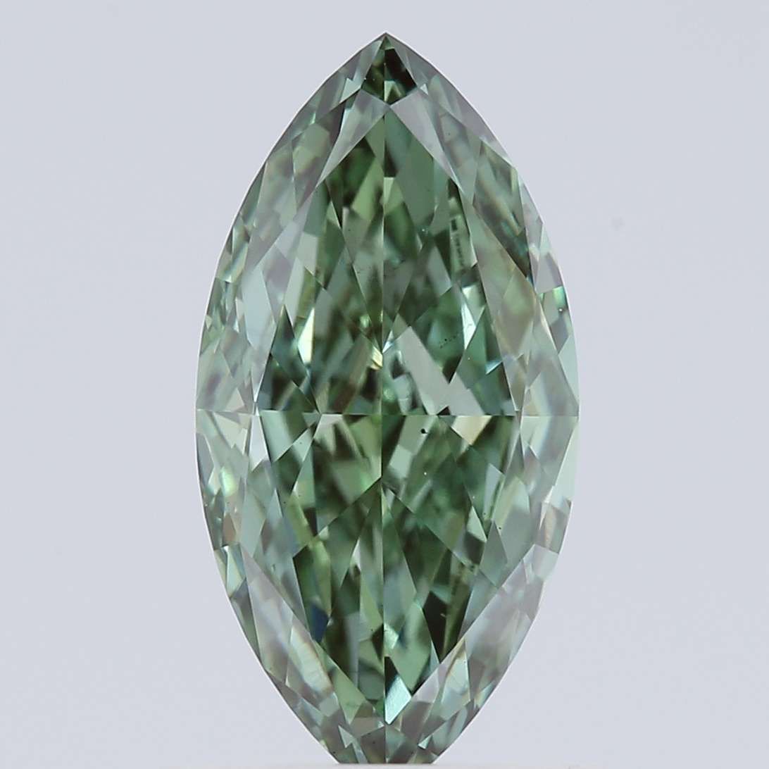 1.03 CT Fancy Vivid Green MARQUISE