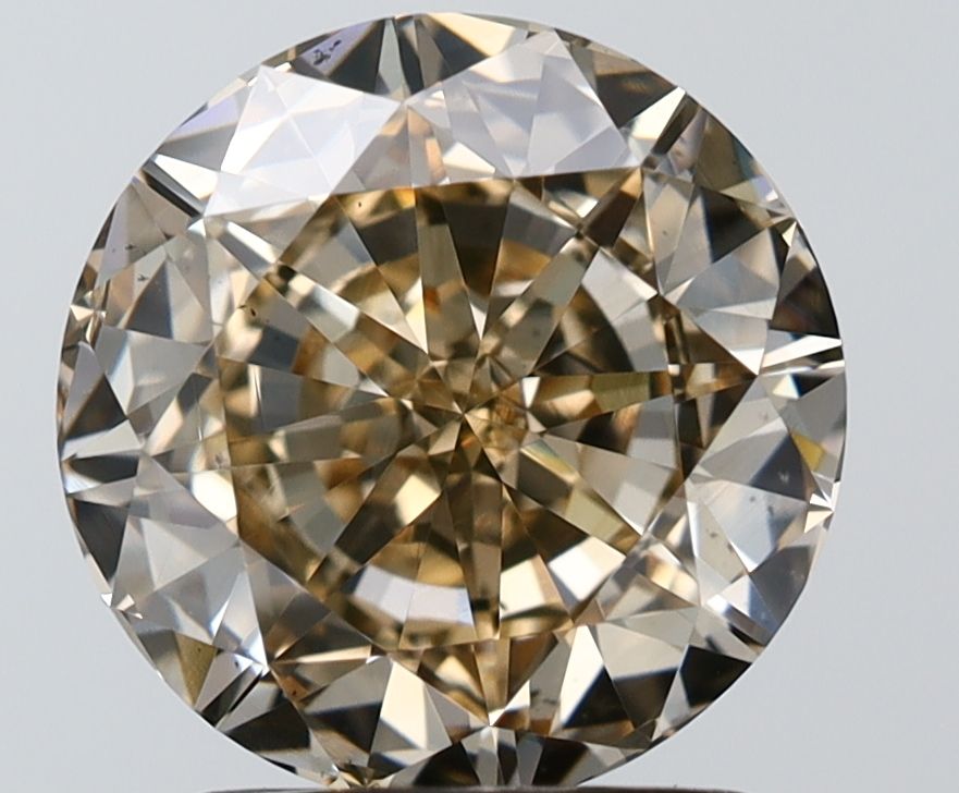 Diament 2.06 ct Orange Brown/VS2