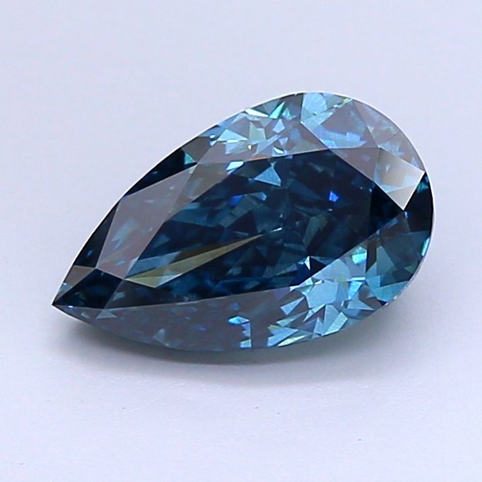 1.57 CT Fancy Deep Greenish Blue PEAR