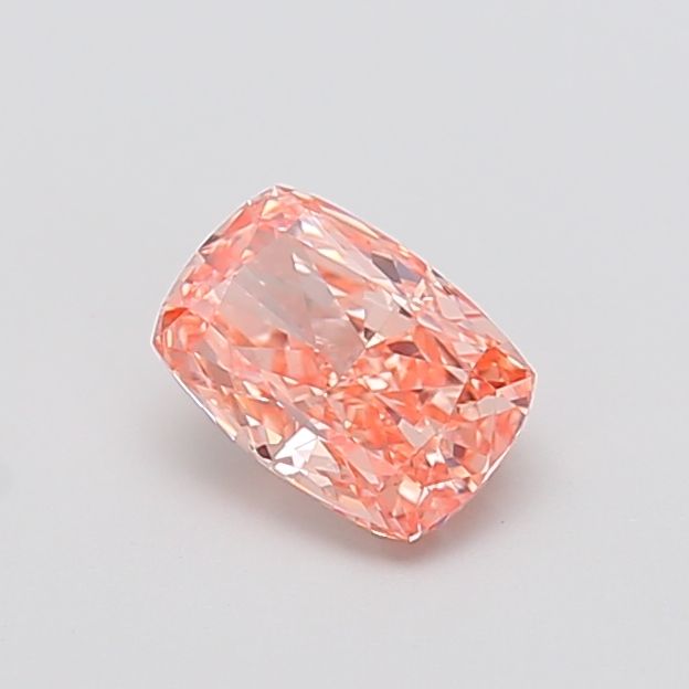 1.07 CT Fancy Vivid Orangey Pink CUSHION MODIFIED