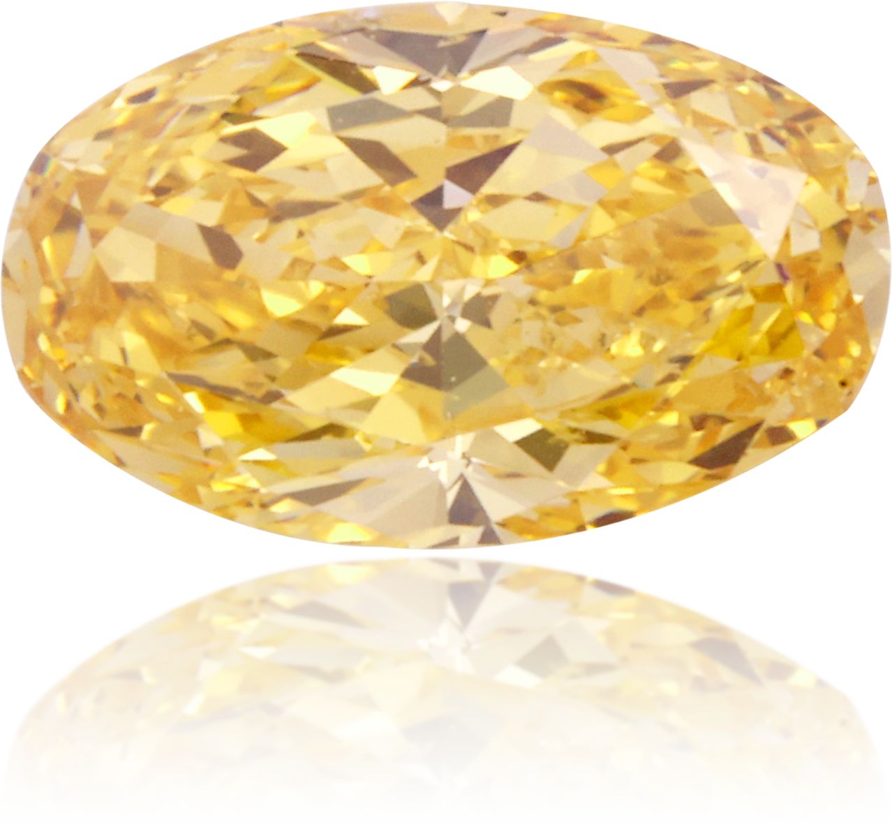 Diament 0.9 ct Fancy Vivid Orangey Yellow/SI1