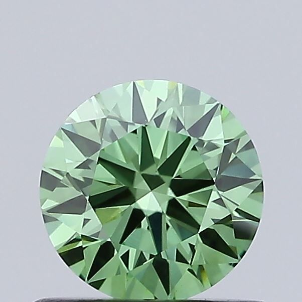 0.65 CT Fancy Vivid Green ROUND