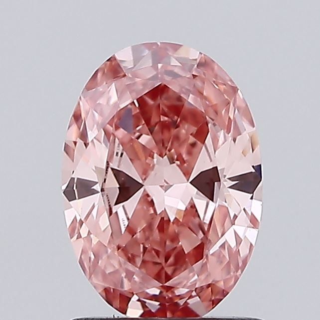 0.98 CT Fancy Vivid Pink OVAL