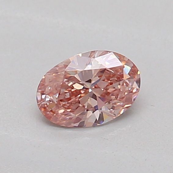 0.18 CT Fancy Intense Brown Pink OVAL