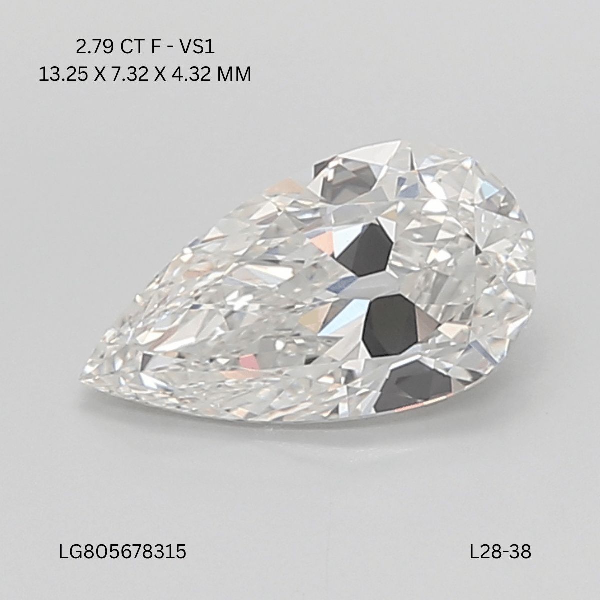 2.79 ct. pear Lab Grown Diamond front image