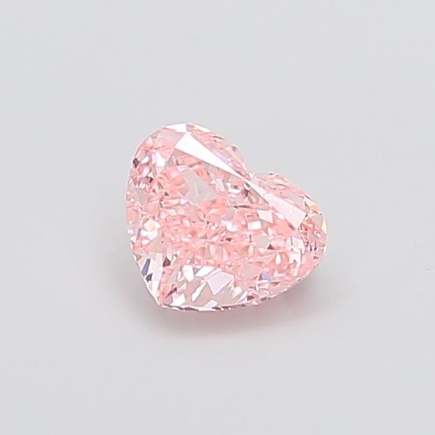 0.91 CT Fancy Vivid Pink HEART