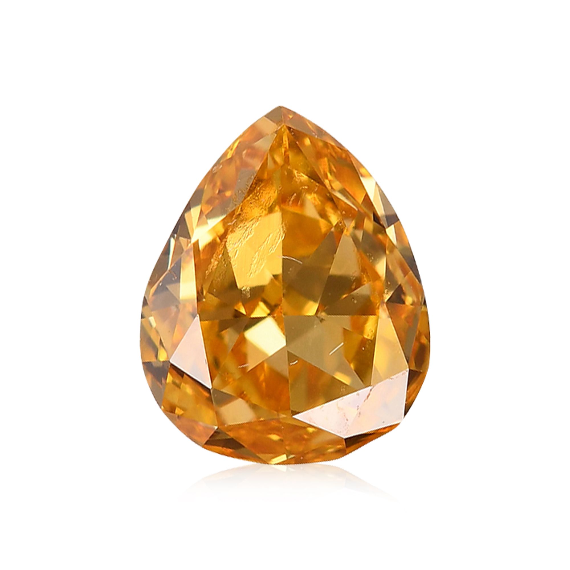 Diament 0.36 ct Fancy Vivid Orange Yellow/SI1