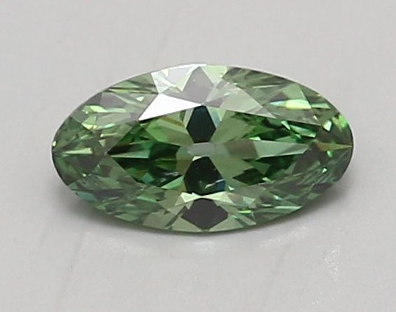 0.75 CT Fancy Vivid Green OVAL