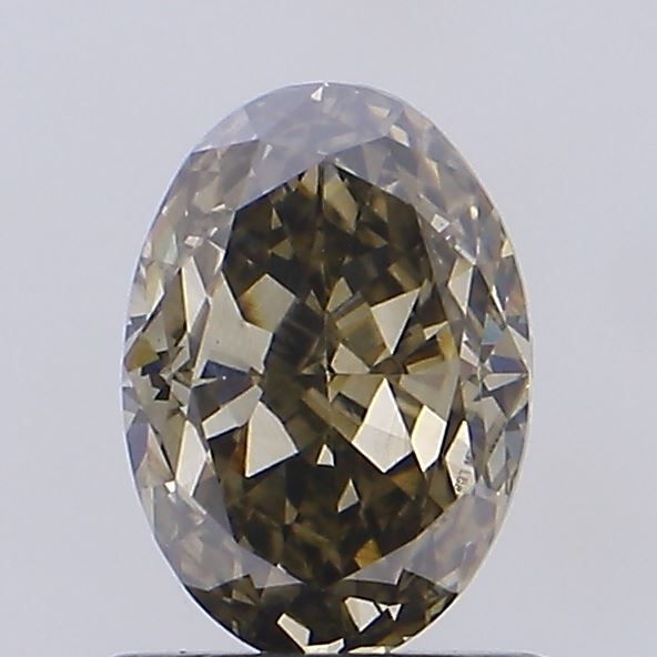 1.03 CT Fancy Light Gray OVAL