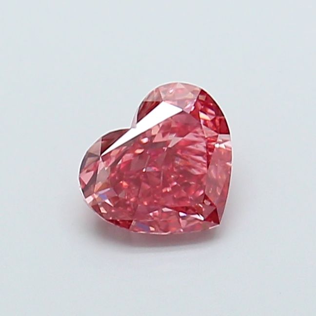 1.02 CT Fancy Vivid Brown Pink HEART