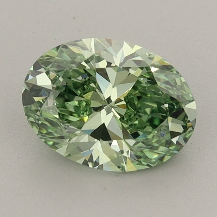 1.09 CT Fancy Vivid Green OVAL