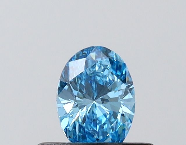 0.37 CT Fancy Vivid Blue OVAL