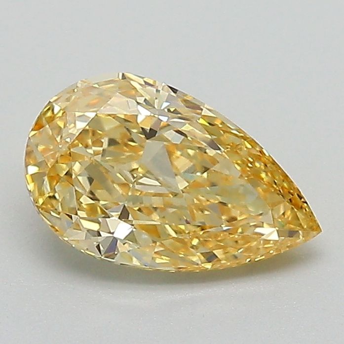 1.07 CT Fancy Vivid Yellow PEAR
