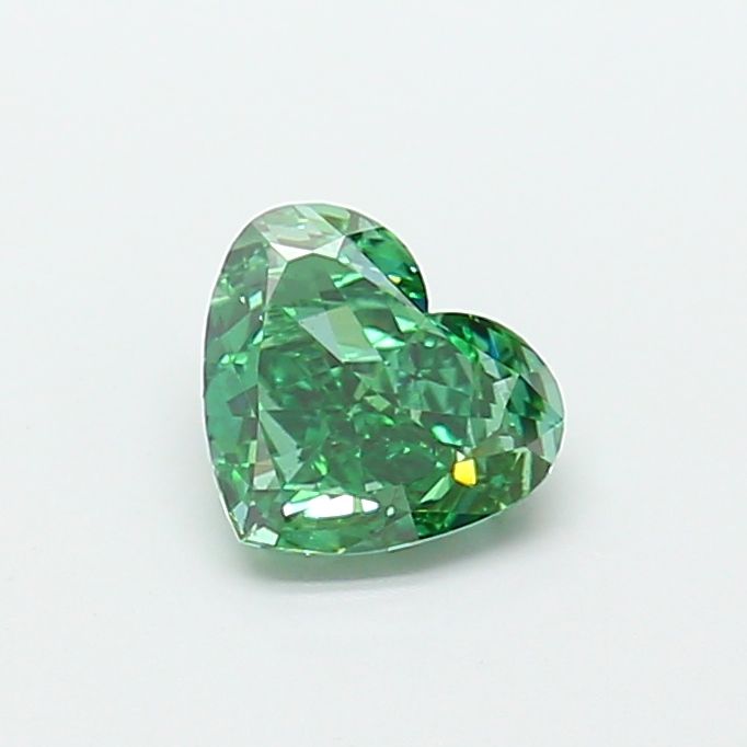 1.53 CT Fancy Vivid Green HEART