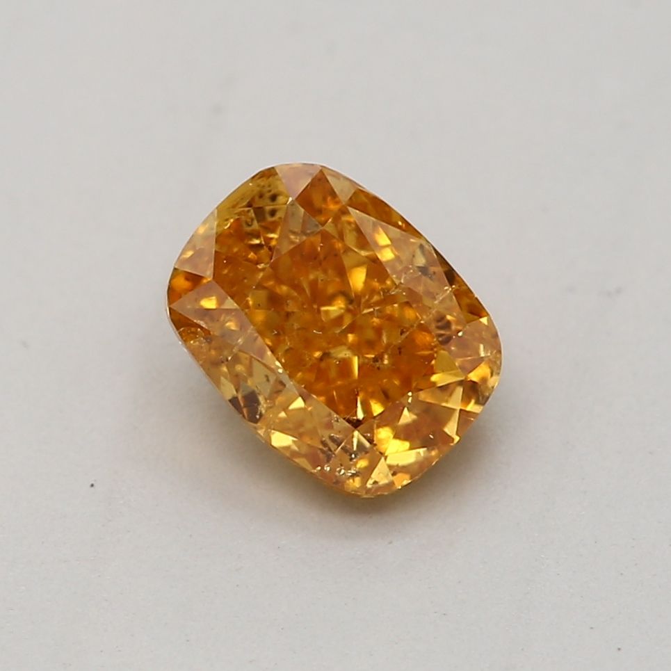 Diament 0.5 ct Fancy Vivid Yellow Orange/I1