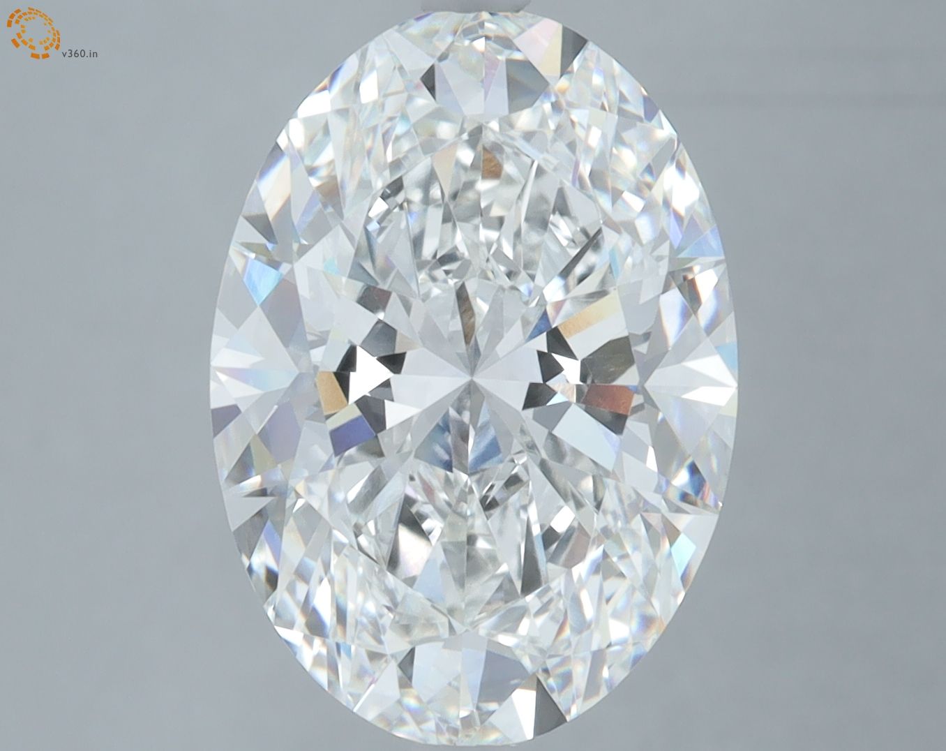 6.10 ct. oval Lab Grown Diamond front image